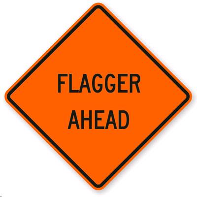 Rental store for sign flagger ahead in Seattle, Shoreline WA, Greenlake WA, Lake City WA, Greater Seattle metro