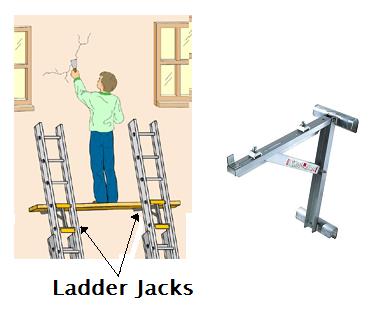 Rental store for ladder jacks 1 pair in Seattle, Shoreline WA, Greenlake WA, Lake City WA, Greater Seattle metro