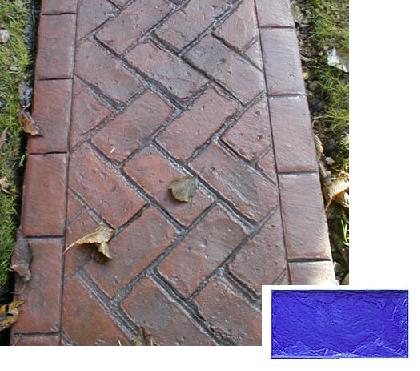 Where to find stamp concrete blue herringbone slate in Seattle
