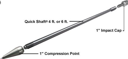 Rental store for boring tool shaft 4 foot in Seattle, Shoreline WA, Greenlake WA, Lake City WA, Greater Seattle metro