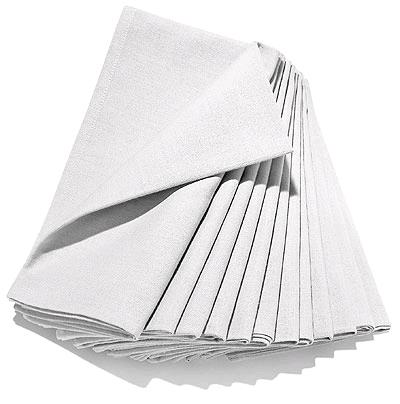 Rental store for linen napkin 18 inch x 18 inch white 10 count in Seattle, Shoreline WA, Greenlake WA, Lake City WA, Greater Seattle metro