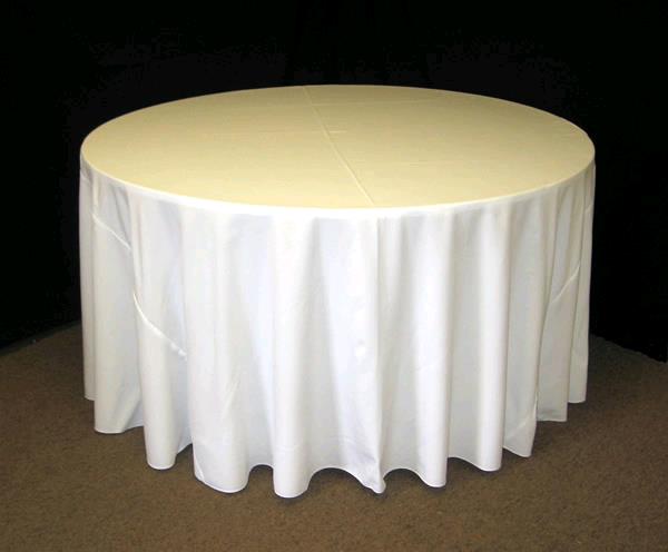 Rental store for linen white round 120 inch in Seattle, Shoreline WA, Greenlake WA, Lake City WA, Greater Seattle metro