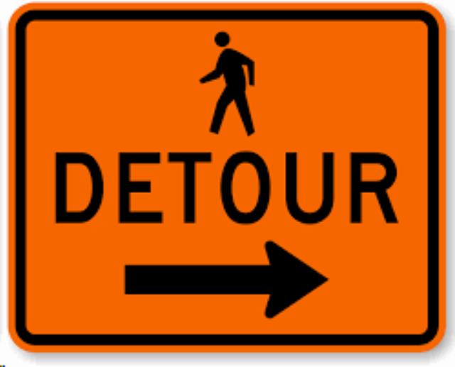 Rental store for sign pedestrian detour right in Seattle, Shoreline WA, Greenlake WA, Lake City WA, Greater Seattle metro